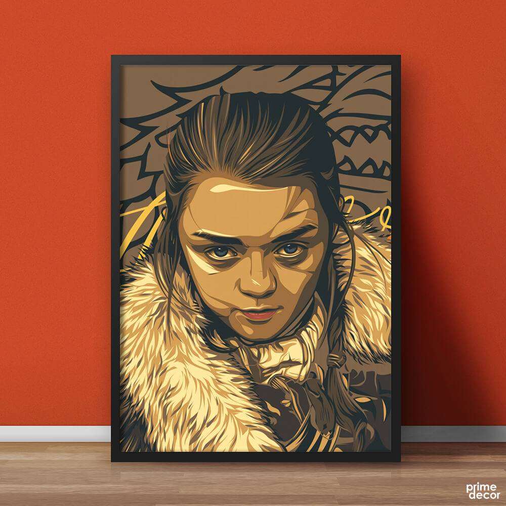 Arya Stark Portrait Game of Thrones | Movie Poster Wall Art - Prime Décor
