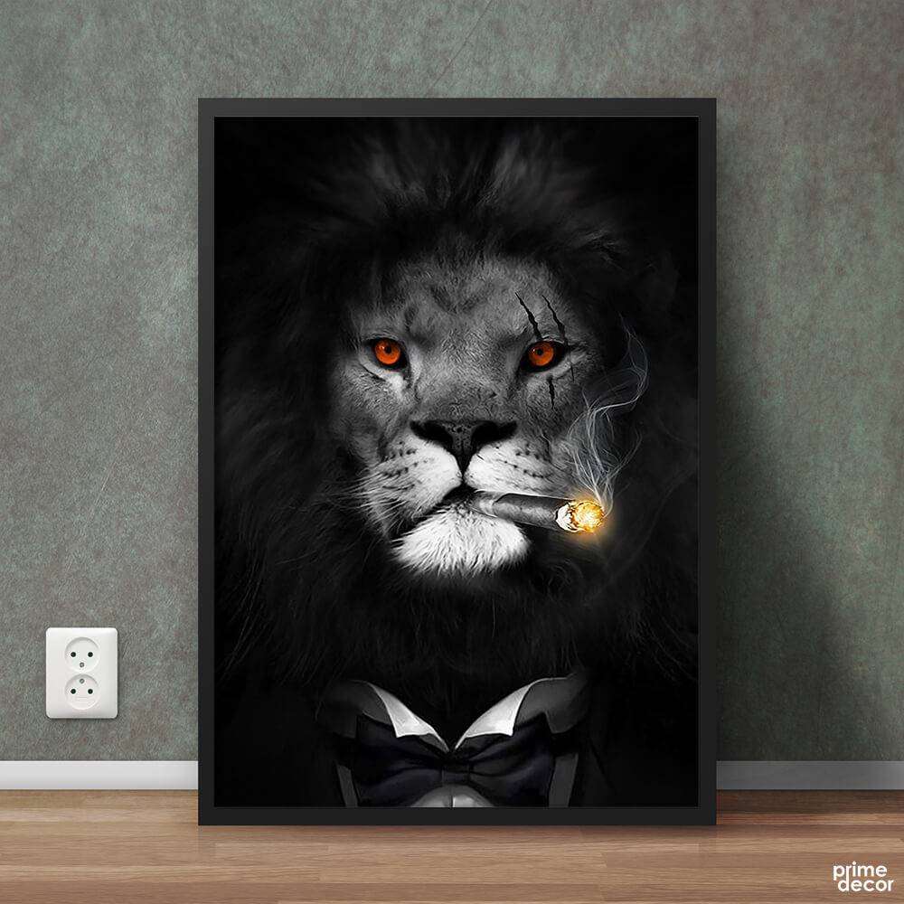 Attitude Lion Animal Poster Wall Art On Sale - Prime Décor