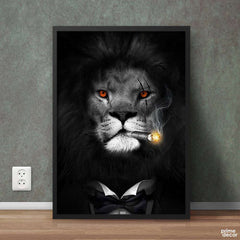 Attitude Lion Animal Poster Wall Art On Sale - Prime Décor