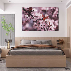 Beautiful Purple Lilies (3 Panel) Floral Wall Art - Prime Décor