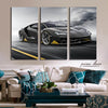 Black Lamborghini (3 Panel) Cars Wall Art On Sale