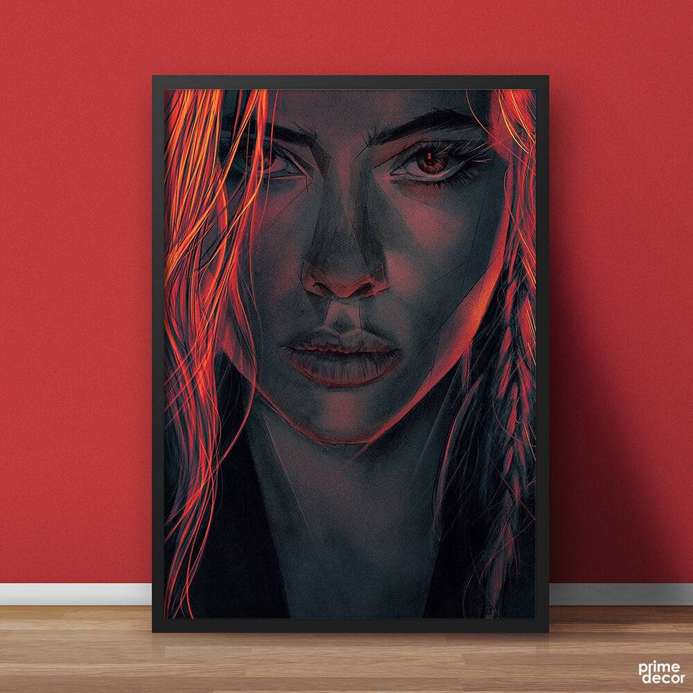 Black Widow Duotone | Movies Poster Wall Art - Prime Décor