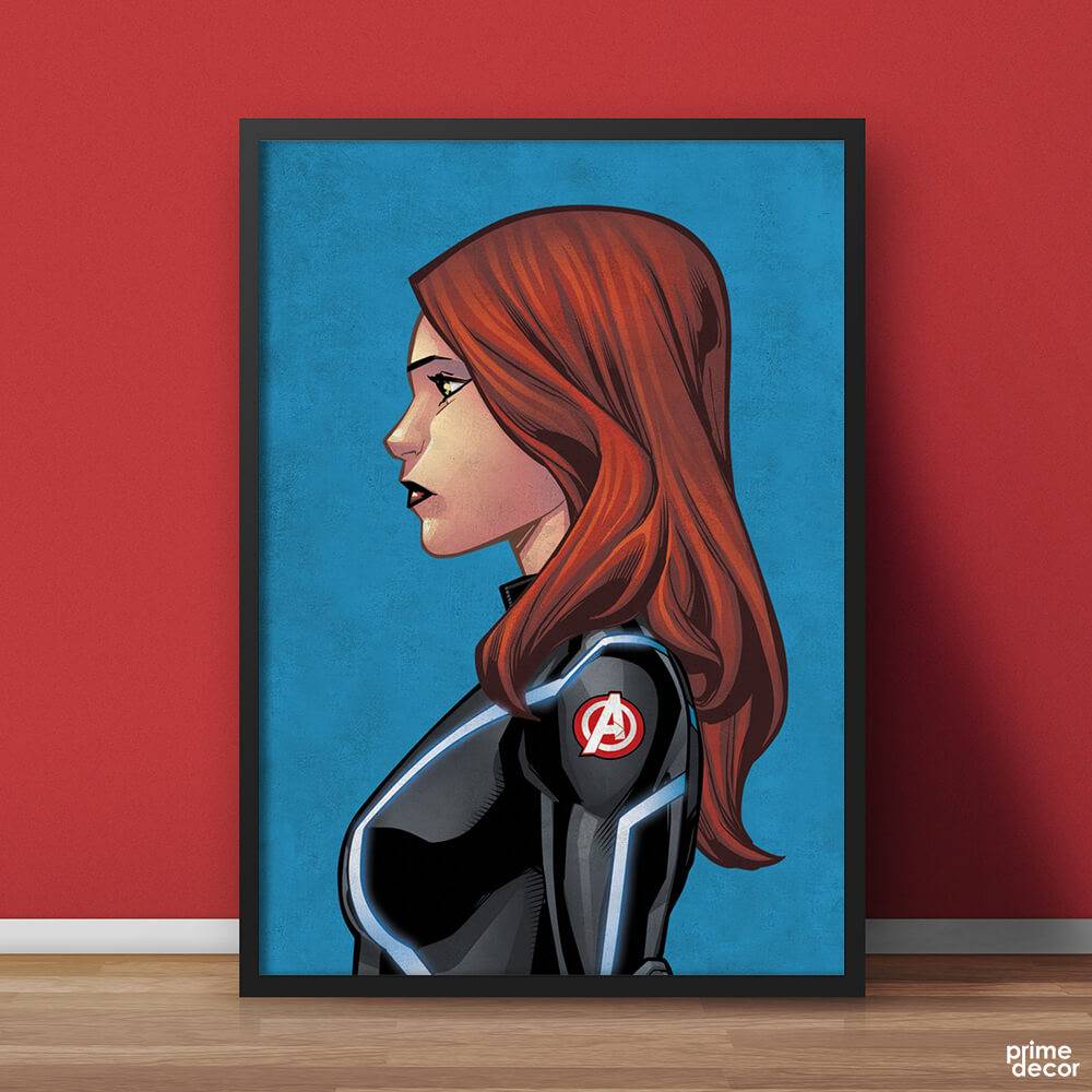 Black Widow Sideview Marvel Avengers | Movie Poster Wall Art - Prime Décor