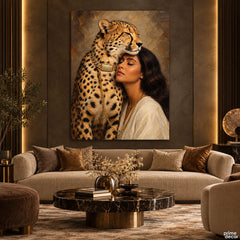 The Language of Wild Affection (Single Panel) Digital Painting Wall Art