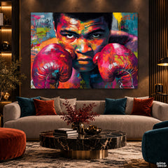 The Face of Resilience (Single Panel) Digital Painting Wall Art
