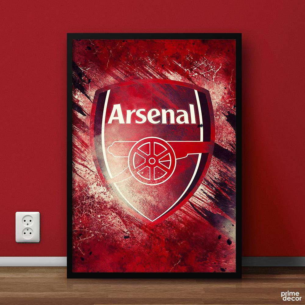 Arsenal Logo Red | Sports Poster Wall Art - Prime Décor