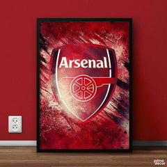 Arsenal Logo Red | Sports Poster Wall Art - Prime Décor