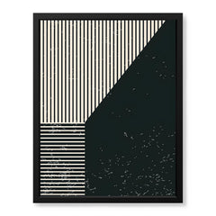 Beautiful Black Linear Design Over Black Background | Abstract Office Artwork #00112