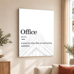 Office Motivational Quote Over White Background | Abstract Motivational Artwork #00141