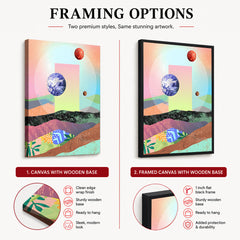 Beautiful Space Art Design With Colorful Abstract Background | Abstract Space Artwork #00165