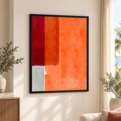 Red & Orange Color Shades Abstract Design | Abstract Office Artwork #00197