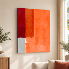 Red & Orange Color Shades Abstract Design | Abstract Office Artwork #00197