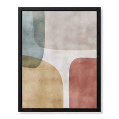 Colorful Abstract Design Over White Background | Abstract Office Artwork #00214
