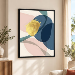Colorful Abstract Paint Stroke Art Over Beige Background | Abstract Fashion Artwork #00238