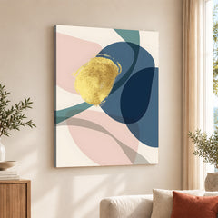 Colorful Abstract Paint Stroke Art Over Beige Background | Abstract Fashion Artwork #00238