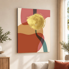 Colorful Abstract Paint Stroke Art Over Beige Background | Abstract Fashion Artwork #00241