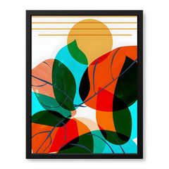 Colorful Abstract Floral Art Over White Background | Abstract Floral Artwork #00244