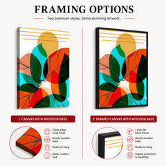 Colorful Abstract Floral Art Over White Background | Abstract Floral Artwork #00244