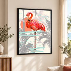Beautiful Bird With Colorful Paint Stroke | Abstract Nature Artwork #00299