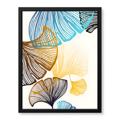 Colorful Tropical Leaves Floral Design | Abstract Floral Artwork #0032