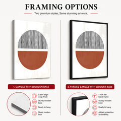 Black & Brown Abstract Art Deign | Abstract Office Artwork #00344