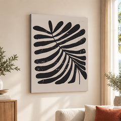 Black & White Abstract Floral Art Deign | Abstract Floral Artwork #00348