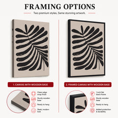 Black & White Abstract Floral Art Deign | Abstract Floral Artwork #00348