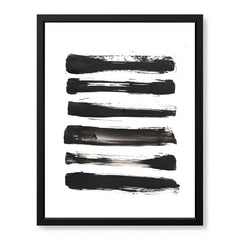 Black & White Abtract Art Over White Background | Abstract Office Artwork #00364