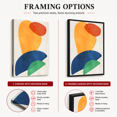 Colorful Abtract Art Over White Background | Abstract Office Artwork #00370