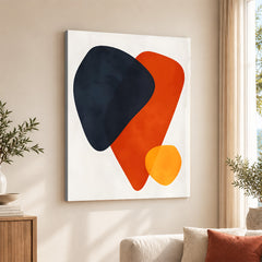 Colorful Abtract Art Over White Background | Abstract Office Artwork #00371
