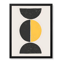 Black & Gold Abstract Art Over White Background | Abstract Office Artwork #00399