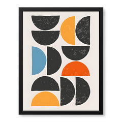 Black & Gold Abstract Art Over White Background | Abstract Office Artwork #00400