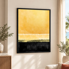 Black & Gold Color Shades Abstract Art Design | Abstract Office Artwork #00404