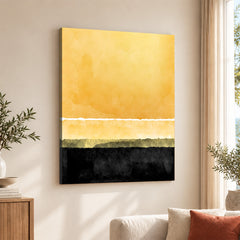Black & Gold Color Shades Abstract Art Design | Abstract Office Artwork #00404