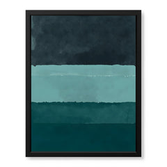 Blue & Green Color Shades Abstract Design | Abstract Office Artwork #00412