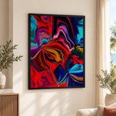 Beautiful Abstract Art With Colorful Paint Art | Abstract Office Artwork #00416