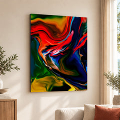 Beautiful Abstract Art With Colorful Paint Art | Abstract Office Artwork #00418