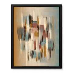 Colorful Abstract Paint Design Over Grey Background | Abstract Office Artwork #00436