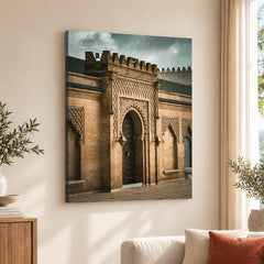 Beautiful Door Entrance Of A Historic Fort | Abstract Architecture Artwork #00458