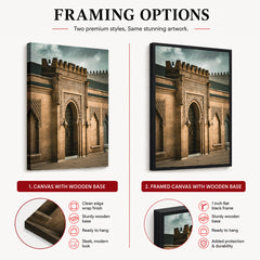 Beautiful Door Entrance Of A Historic Fort | Abstract Architecture Artwork #00458