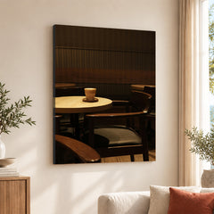 Beautiful View Of A Coffee Shop | Abstract Nature Artwork #00459