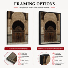 Beautiful Door Entrance Of A Historic Fort | Abstract Architecture Artwork #00462