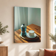 Beautiful View Of A Coffe Cup On The Table | Abstract Nature Artwork #00464