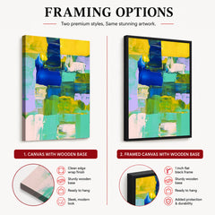 Colorful Abstract Art Paint Strokes Over Beautiful Background | Abstract Office Artwork #00466