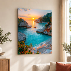 Beautiful View Of Sunrise From A Beautiful Lake | Abstract Nature Artwork #00489