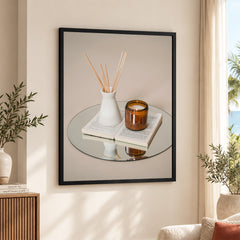 Beautiful Color Paint Brushes On The Table With Book | Abstract Fashion Artwork #00494
