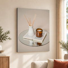 Beautiful Color Paint Brushes On The Table With Book | Abstract Fashion Artwork #00494