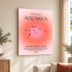 Aquarius Abstract Stars Sign Art | Abstract Nature Artwork #00501