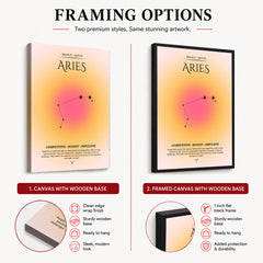 Aries Abstract Stars Sign Art | Abstract Nature Artwork #00503
