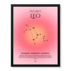 Leo Abstract Stars Sign Art | Abstract Nature Artwork #00505